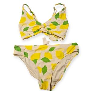 $148 Kate Spade Yellow and White Bikini